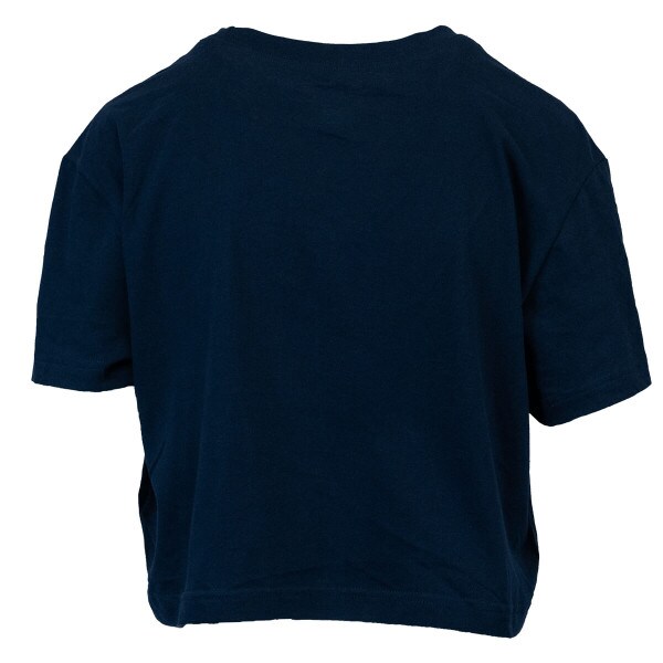 nike womens cropped tshirt navy